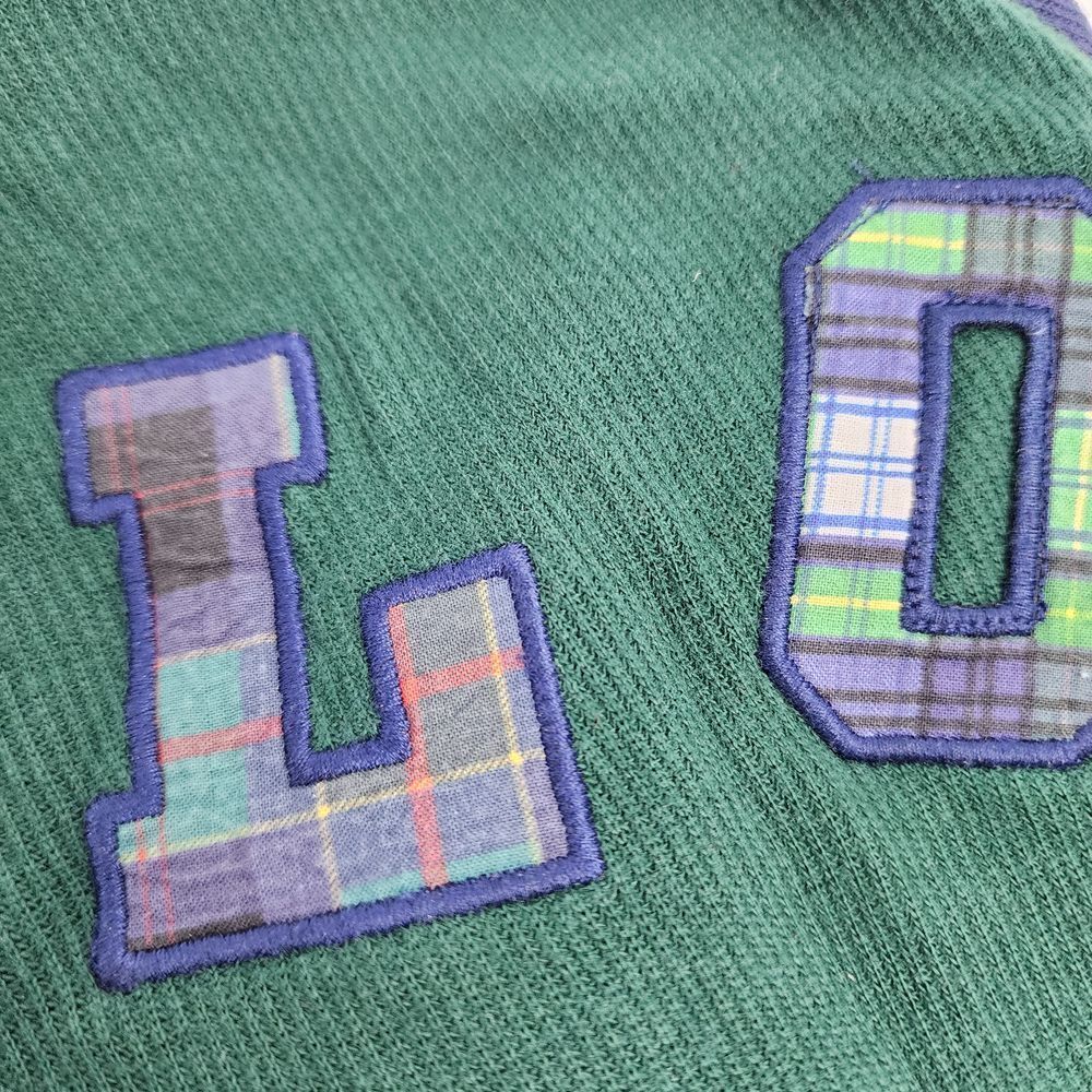 Polo‎ Ralph Lauren Hoodie Pullover Boys 6 Green Plaid Thick Waffle Knit - Picture 9 of 9